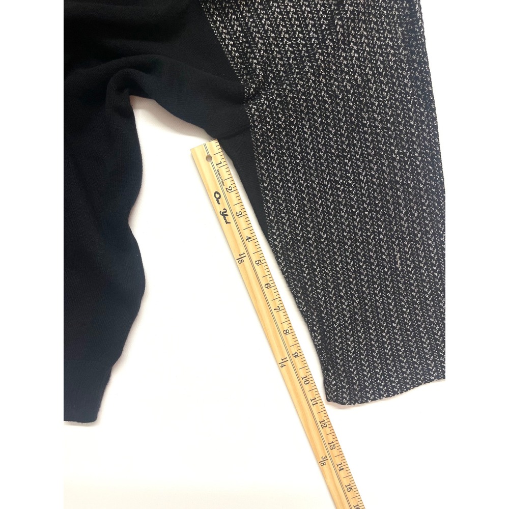 Lauren Ralph Lauren Black Chevron Colorblock Knit Top 1X Professional Classy - Picture 16 of 16